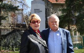 Първият български космонавт Георги Иванов положи цветя пред паметника на Гагарин