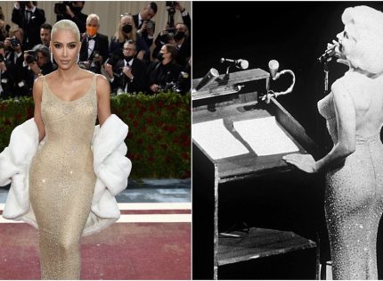 Голямото дупе на Ким Кардашиян съсипа рокля на Монро за $ 5 млн.